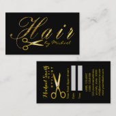 Hair Stylist Gold Scissors Script Termin #12 (Vorne/Hinten)
