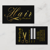 Hair Stylist Gold Scissors Script Termin #16 (Vorne/Hinten)