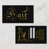 Hair Stylist Gold Scissors Script Termin #7 (Vorne/Hinten)