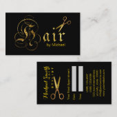 Hair Stylist Gold Scissors Script Termin #8 (Vorne/Hinten)