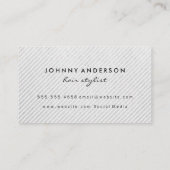 Hair Stylist Goldene Schere Visitenkarte (Rückseite)