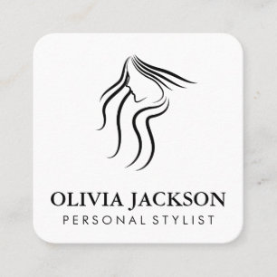 Hair Stylist   Haar und Schönheit Quadratische Visitenkarte