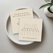 Hair Stylist Hairdresser Salon Beige Minimalist