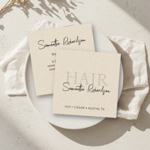 Hair Stylist Hairdresser Salon Beige Modern Earthy