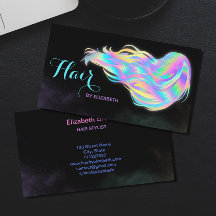 Hair Stylist Holographic Glitzer Glow Beauty Salon