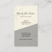 Hair Stylist Icons | QR-Code Visitenkarte (Rückseite)