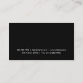 Hair Stylist | Kammerschere | Monogramm Visitenkarte (Rückseite)