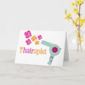 Hair Stylist Karte (Gelbe Blume)