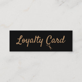 Hair Stylist Loyalty Punch Card Mini Visitenkarte