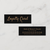 Hair Stylist Loyalty Punch Card Mini Visitenkarte (Vorne/Hinten)