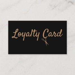 Hair Stylist Loyalty Punch Card Visitenkarte