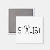 Hair Stylist Magnet (Vorderseite/Rückseite)