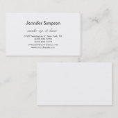 Hair Stylist Makeup Artist Beruflich Business Visitenkarte (Vorne/Hinten)