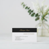 Hair Stylist Makeup Artist Business Card Visitenkarte (Stehend Vorderseite)