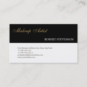 Hair Stylist Makeup Artist Script Business Card Visitenkarte