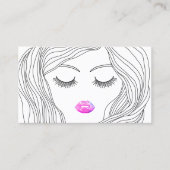 Hair Stylist Makeup Artist Stilvolle Handgemälde G Visitenkarte (Vorderseite)