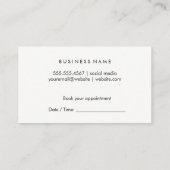 Hair Stylist | Makeup Artist Terminkarte (Rückseite)