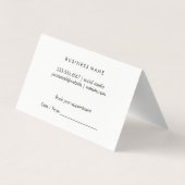 Hair Stylist | Makeup Artist Visitenkarten (Rückseite)