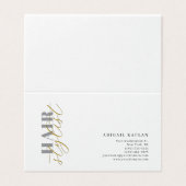 Hair Stylist Modern Minimalist Plain Profile Visitenkarten (Außenseite Aufgefaltet)