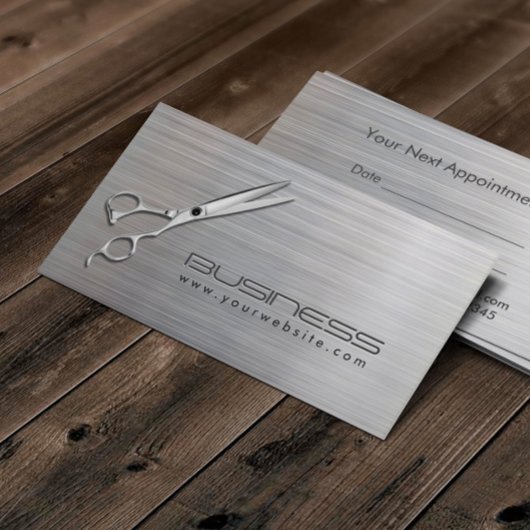 Hair Stylist Moderner Metallsalon Termin