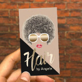 Hair Stylist Modernes Gold Script Afair Hair Visitenkarte