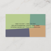 Hair Stylist Modernes Retro-Farbmuster #14 Visitenkarte (Rückseite)