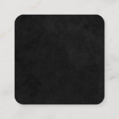 Hair Stylist | Monogramm | Barber Quadratische Visitenkarte (Rückseite)