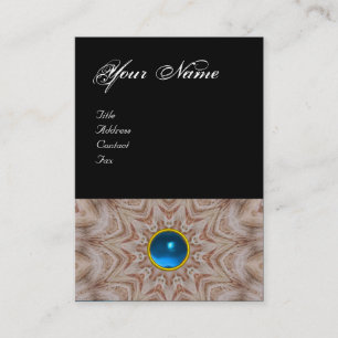 HAIR STYLIST Monogramm, Saphil blau schwarz Visitenkarte