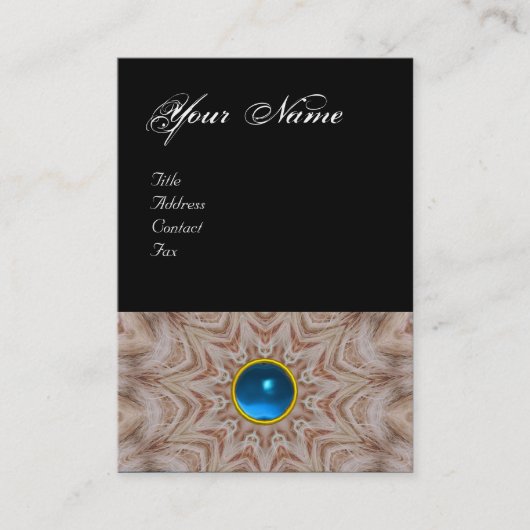 HAIR STYLIST Monogramm, Saphil blau schwarz Visitenkarte (Vorderseite)