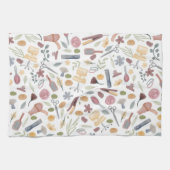 Hair Stylist | Muster | Wasserfarbe Geschirrtuch (Horizontal)