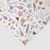 Hair Stylist | Muster | Wasserfarbe Seidenpapier (Ausschnitt)