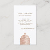 Hair Stylist Pink Sequin Spray Can Visitenkarte (Rückseite)