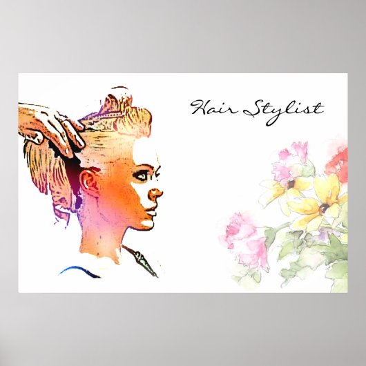 Hair Stylist Poster (Vorne)