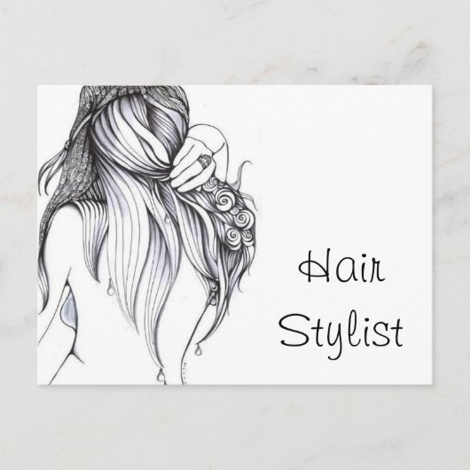 Hair Stylist Postkarte (Vorderseite)