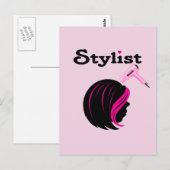 Hair Stylist Postkarte (Vorne/Hinten)