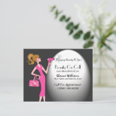 Hair Stylist Postkarten (Stehend Vorderseite)