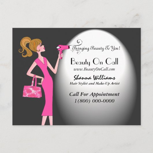 Hair Stylist Postkarten (Vorderseite)