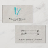 Hair Stylist | Preise Visitenkarte (Vorne/Hinten)