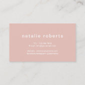Hair Stylist Rose Gold Glitzer Salon Typografie Visitenkarte (Rückseite)