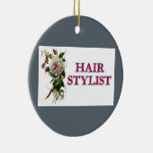Hair Stylist-Rose Keramikornament (Rechts)