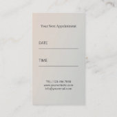 Hair Stylist Royal Scissy Beauty Salon Silver Terminkarte (Rückseite)