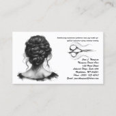 Hair Stylist & Salon Business Card Visitenkarte (Vorderseite)