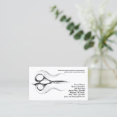 Hair Stylist & Salon Business Card Visitenkarte (Stehend Vorderseite)