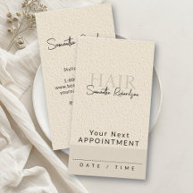 Hair Stylist Salon Earthy Modern Boho Appointment 