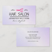 Hair Stylist Salon Shears Visitenkarte (Vorne/Hinten)