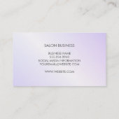 Hair Stylist Salon Shears Visitenkarte (Rückseite)