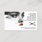 Hair Stylist & Salon Visitenkarte (Vorderseite)