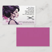 Hair Stylist & Salon Visitenkarte (Vorne/Hinten)