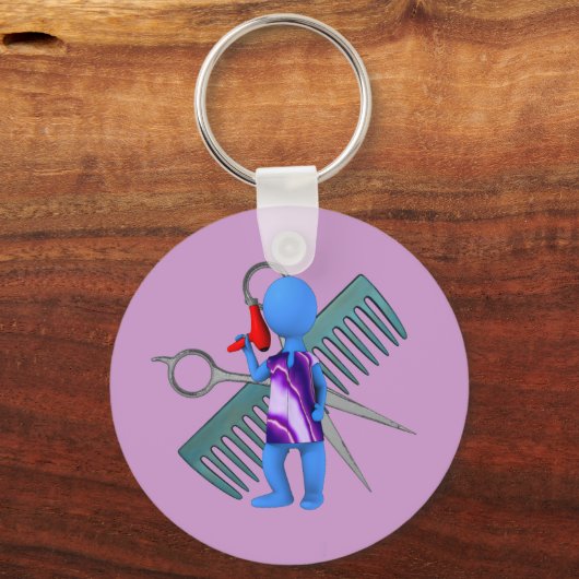 Hair Stylist Schlüsselanhänger (Vorderseite)