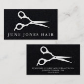 Hair Stylist Scissors Chic Barber CUSTOM Visitenkarte (Vorne/Hinten)
